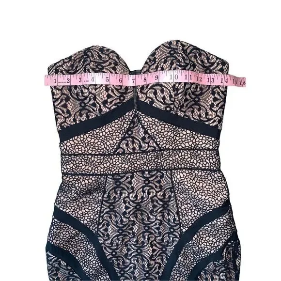 Bariano Australia Lace Overlay Formal Gown Size 2 - Picture 11 of 13